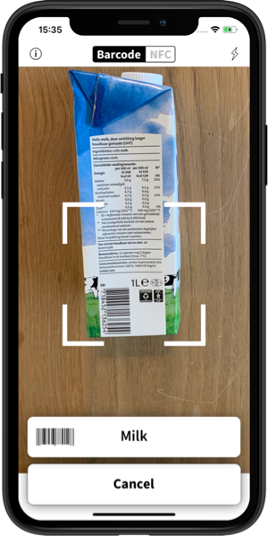 Promotion screenshot of the Speechlabel app